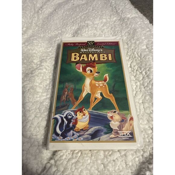 Bambi: 55th Anniversary Walt Disney's Masterpiece (VHS, Limited Edition) - Picture 1 of 3